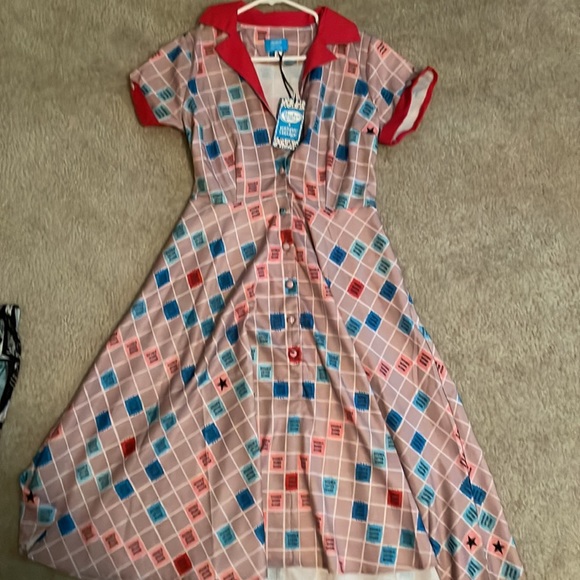 Unique Vintage x Hasbro Scrabble Dress!!! - Picture 1 of 5